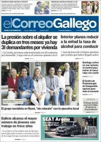 Portada de El Correo Gallego (España)