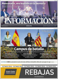 Portada de Diario Información (España)