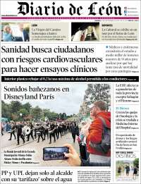 Portada de Diario de León (España)