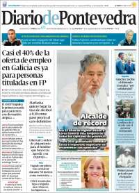 Portada de Diario de Pontevedra (España)