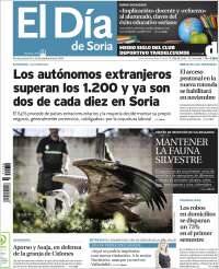 Portada de El Día de Soria (España)