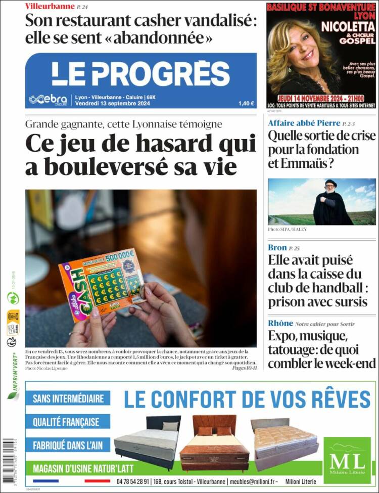 Portada de Progres de Fecamp (Francia)