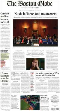 Portada de Boston Globe (USA)