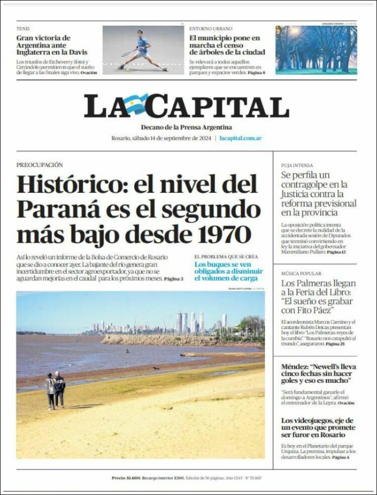 Portada de La Capital - Rosario (Argentina)