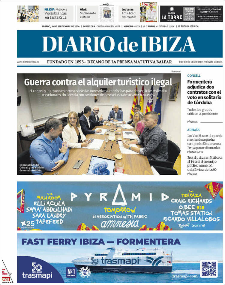 Portada de Diario de Ibiza (España)