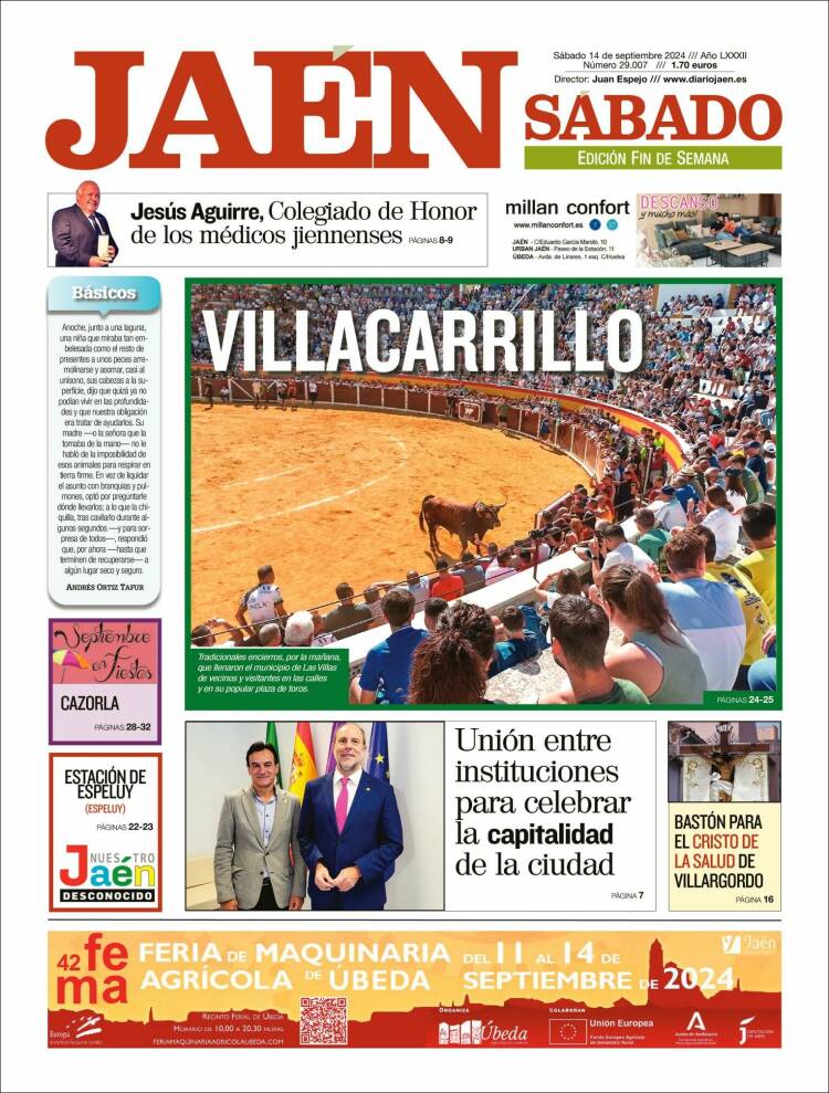 Portada de Diario Jaén (España)