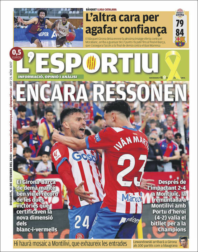 Portada de L'Esportiu : Girona (España)