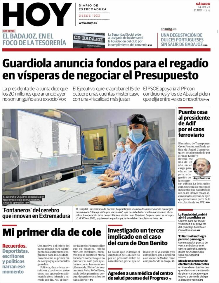 Portada de Hoy - Badajoz (España)