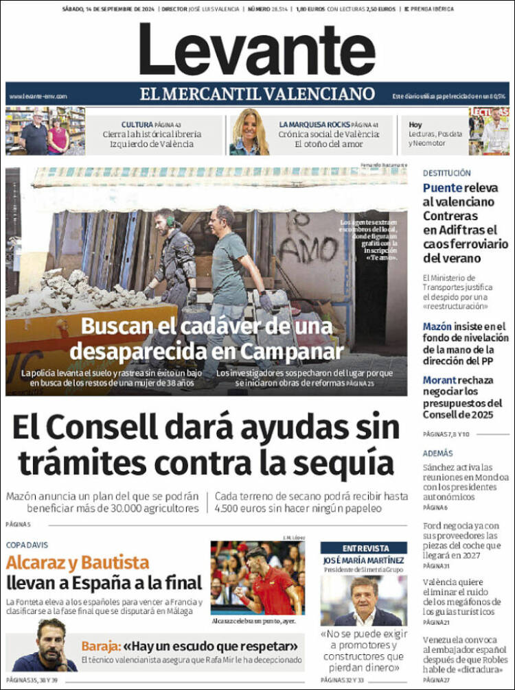 Portada de Levante (España)