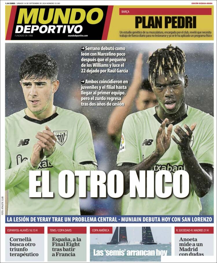 Portada de Mundo Deportivo Bizkaia (España)