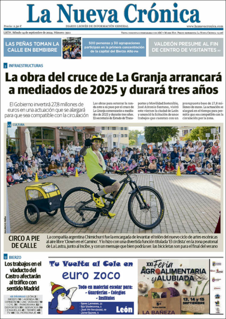 Portada de La Nueva Crónica (España)