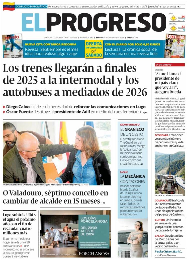 Portada de El Progreso (España)