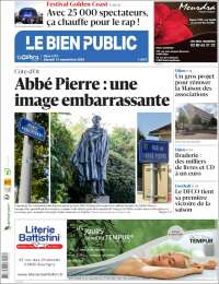 Portada de Le Bien Public (Francia)