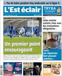 Portada de L'Est Eclair (Francia)
