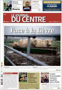 Portada de Le Journal du Centre (Francia)