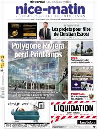 Portada de Nice-Matin (Francia)