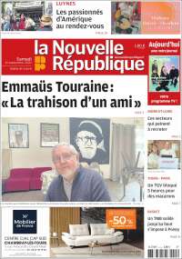 Portada de La Nouvelle Republique (Francia)