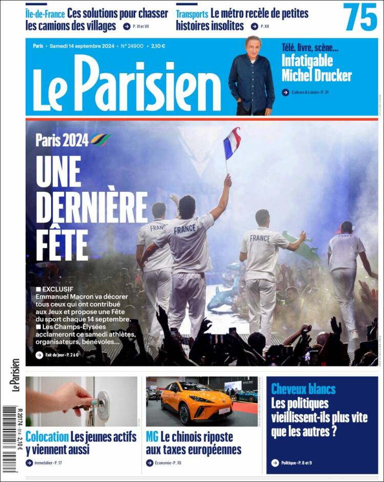 Portada de Le Parisien (Francia)