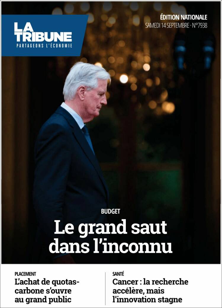 Portada de La Tribune (Francia)
