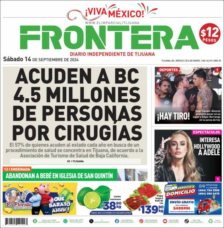 Portada de Frontera (M&eacute;xico)