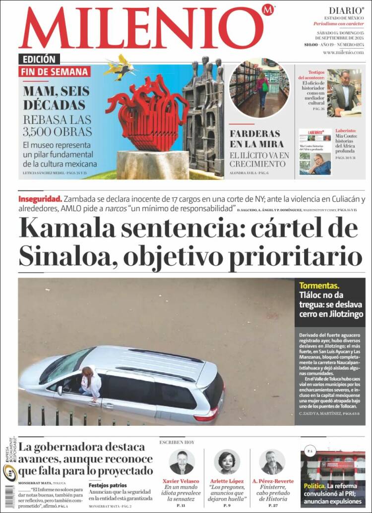 Portada de Milenio - Estado de México (M&eacute;xico)