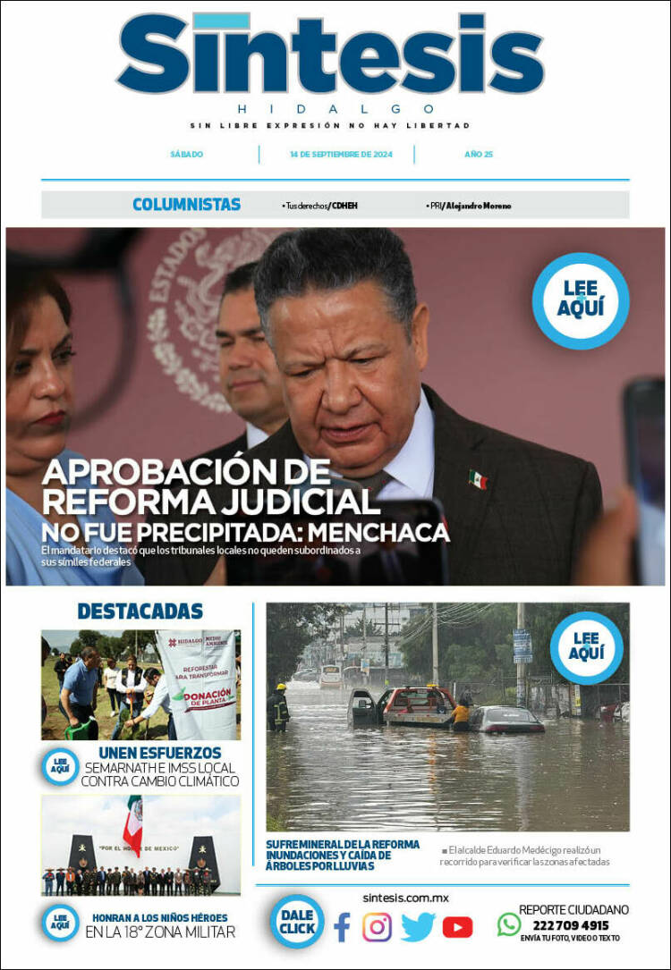 Portada de Sistesis - Hidalgo (M&eacute;xico)