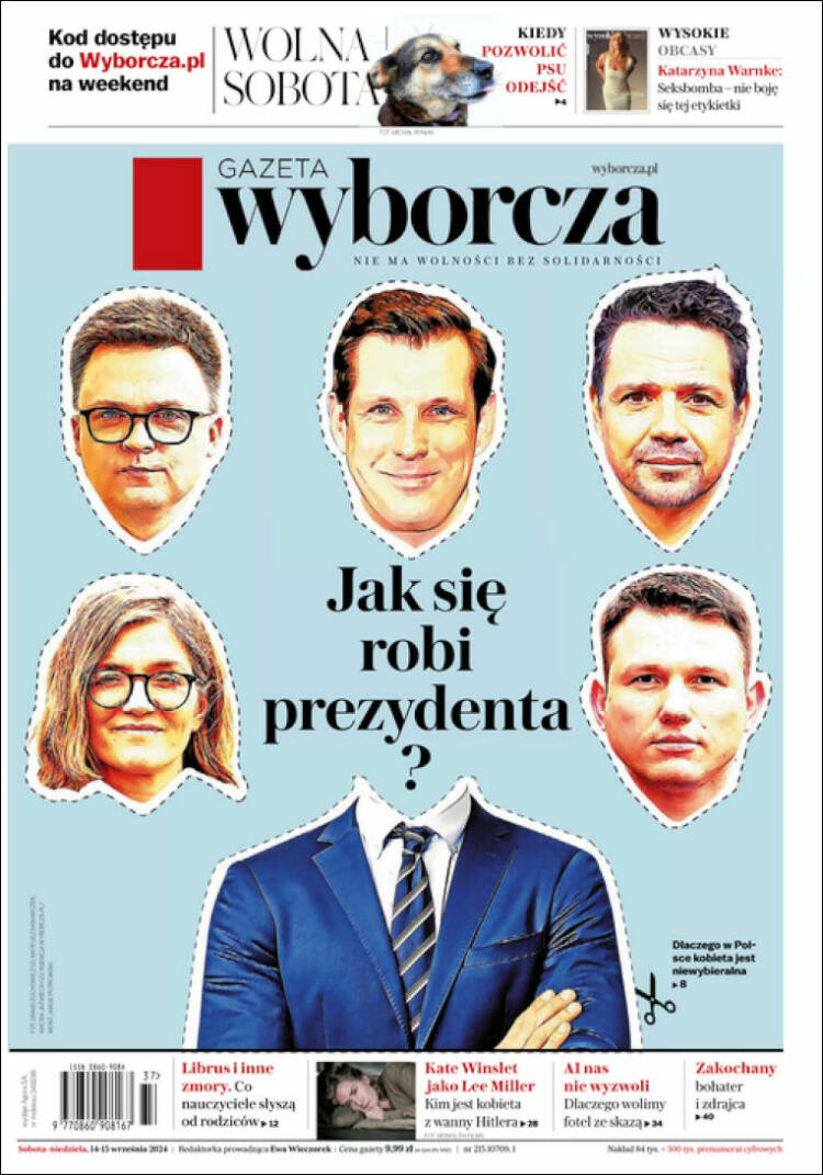 Portada de Gazeta Wyborcza (Polonia)