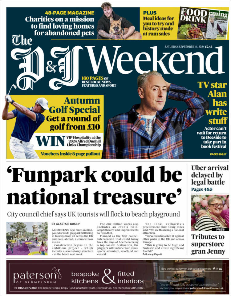 Portada de The Press and Journal (Reino Unido)