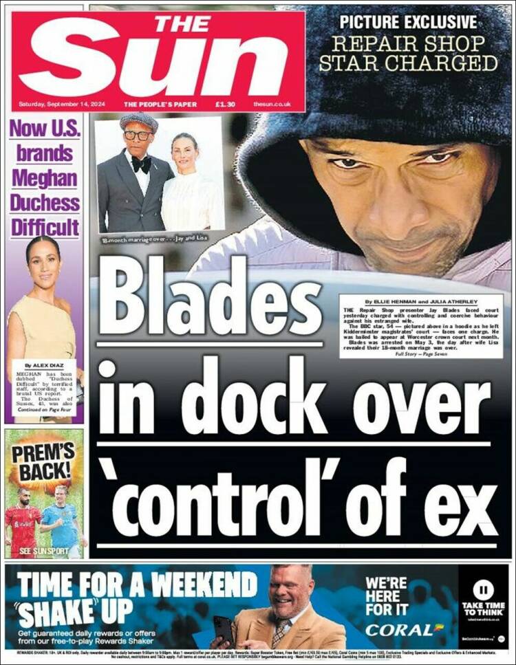 Portada de The Sun (Reino Unido)