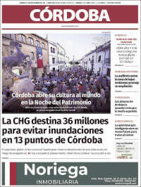 Portada de Diario de Córdoba (España)