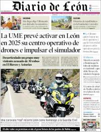 Portada de Diario de León (España)