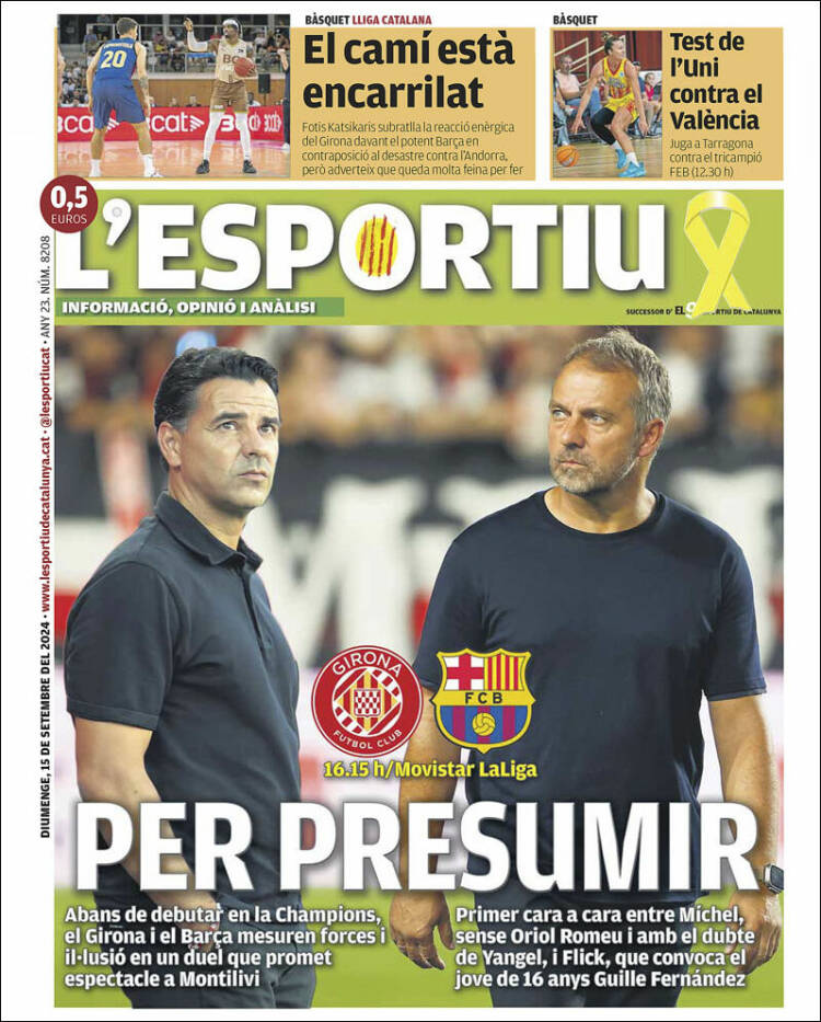 Portada de L'Esportiu : Girona (España)