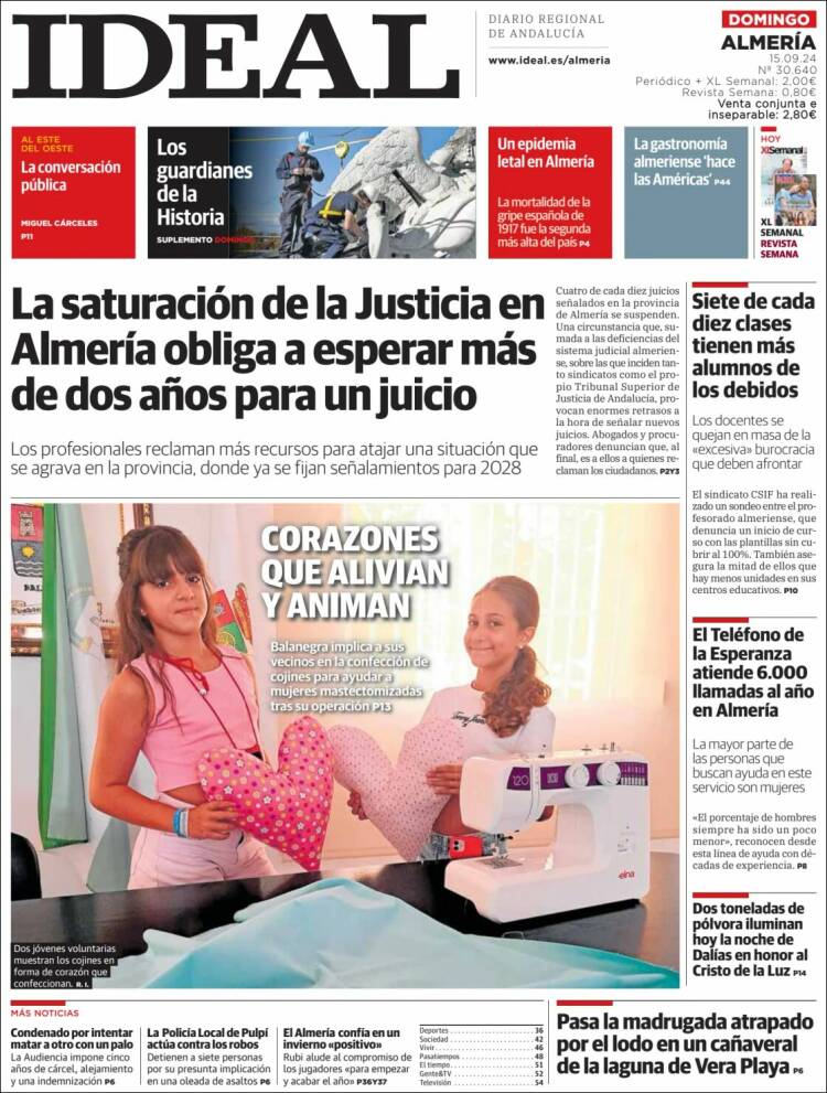 Portada de Ideal Almeria (España)