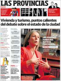 Portada de Las Provincias (España)