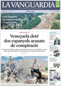 Portada de La Vanguardia (España)