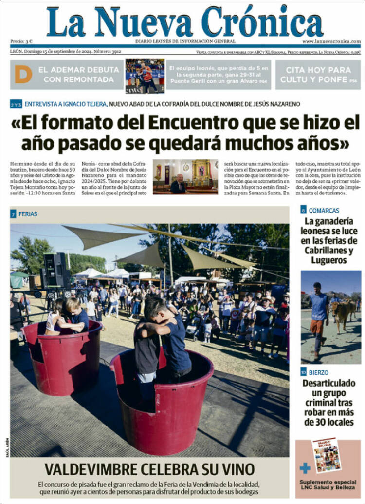 Portada de La Nueva Crónica (España)