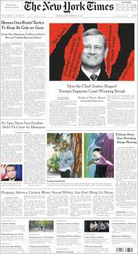 Portada de New York Times (USA)