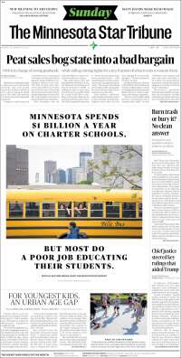 Portada de Star Tribune (USA)