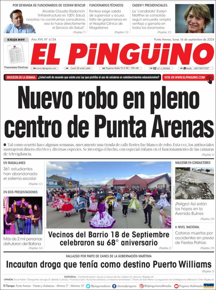 Portada de El Pingüino (Chile)