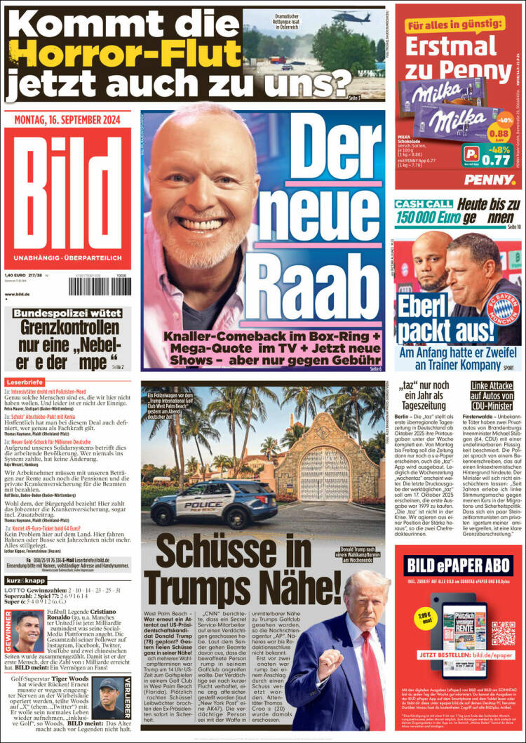 Portada de Bild (Alemania)