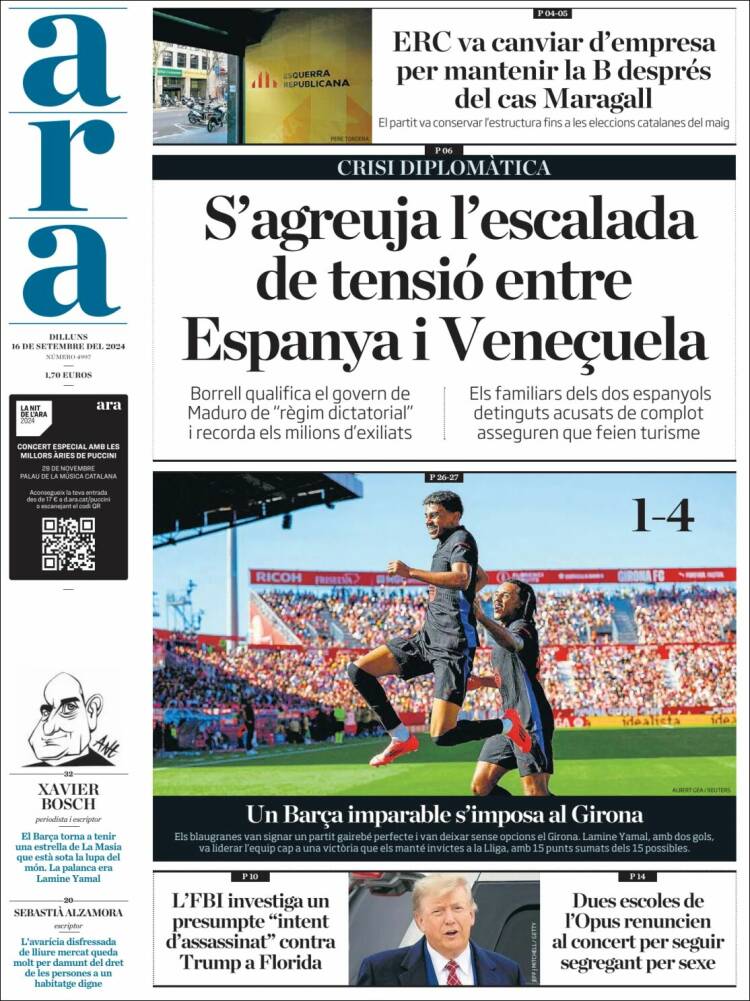 Portada de Ara (España)