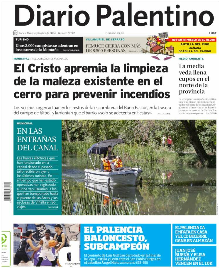 Portada de Diario Palentino (España)