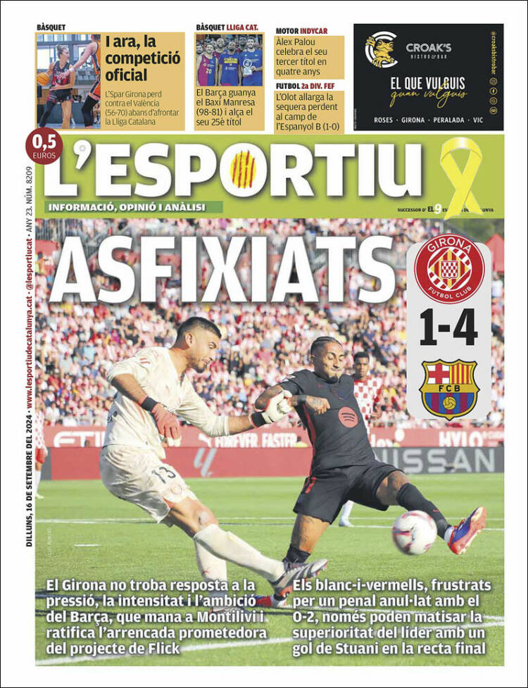 Portada de L'Esportiu : Girona (España)