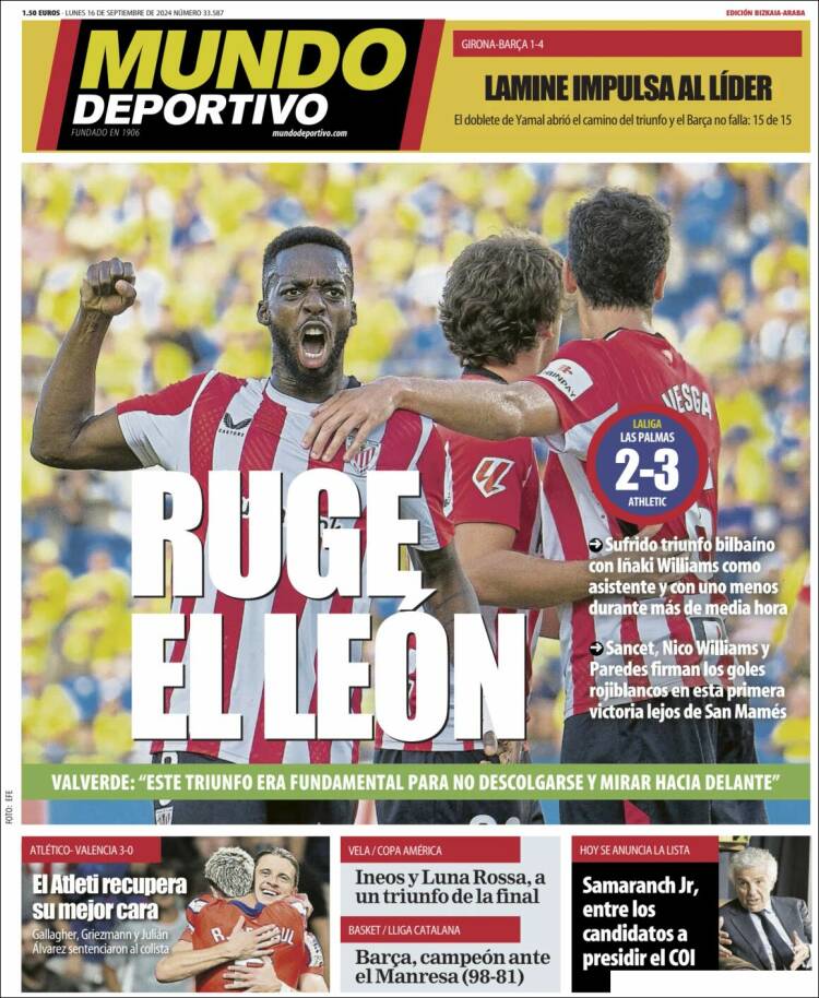 Portada de Mundo Deportivo Bizkaia (España)