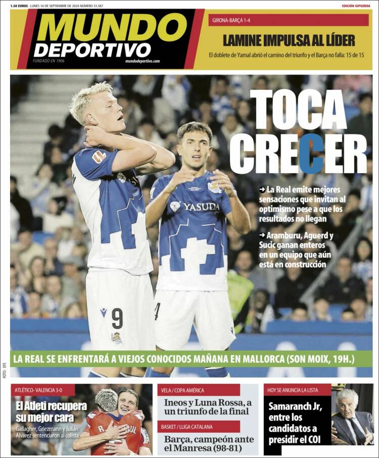 Portada de Mundo Deportivo Gipuzkoa (España)