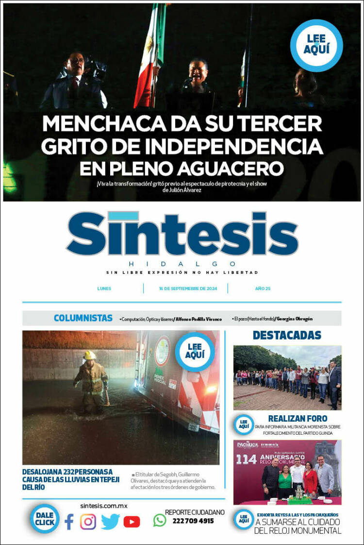 Portada de Sistesis - Hidalgo (México)