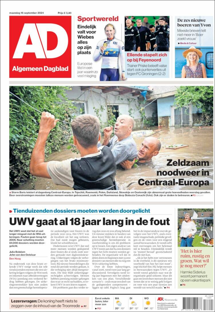 Portada de AD (Pa&iacute;ses Bajos)