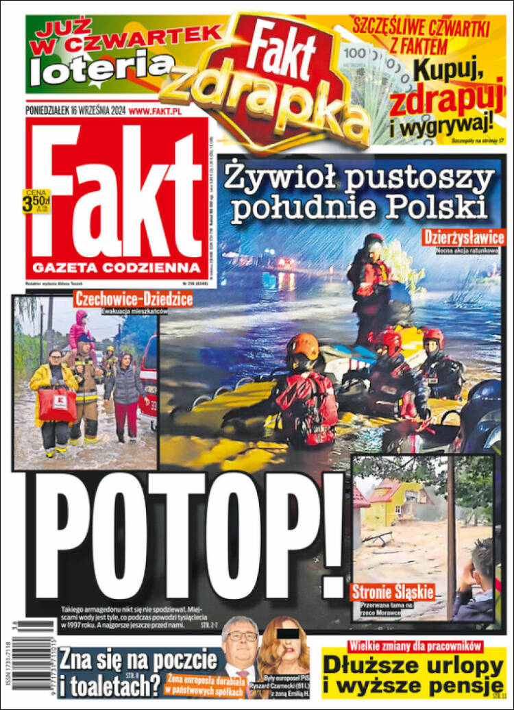 Portada de Fakt (Polonia)