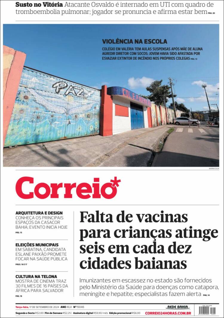 Portada de Correio* (Brasil)