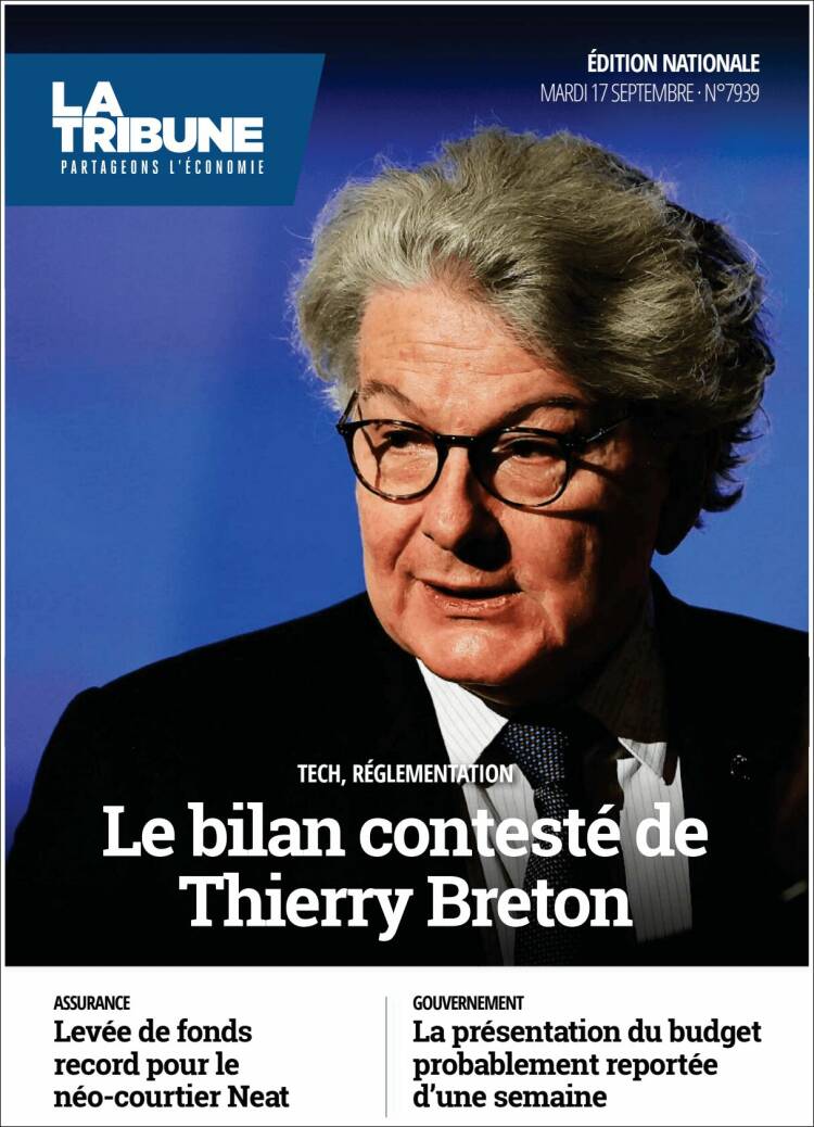 Portada de La Tribune (Francia)